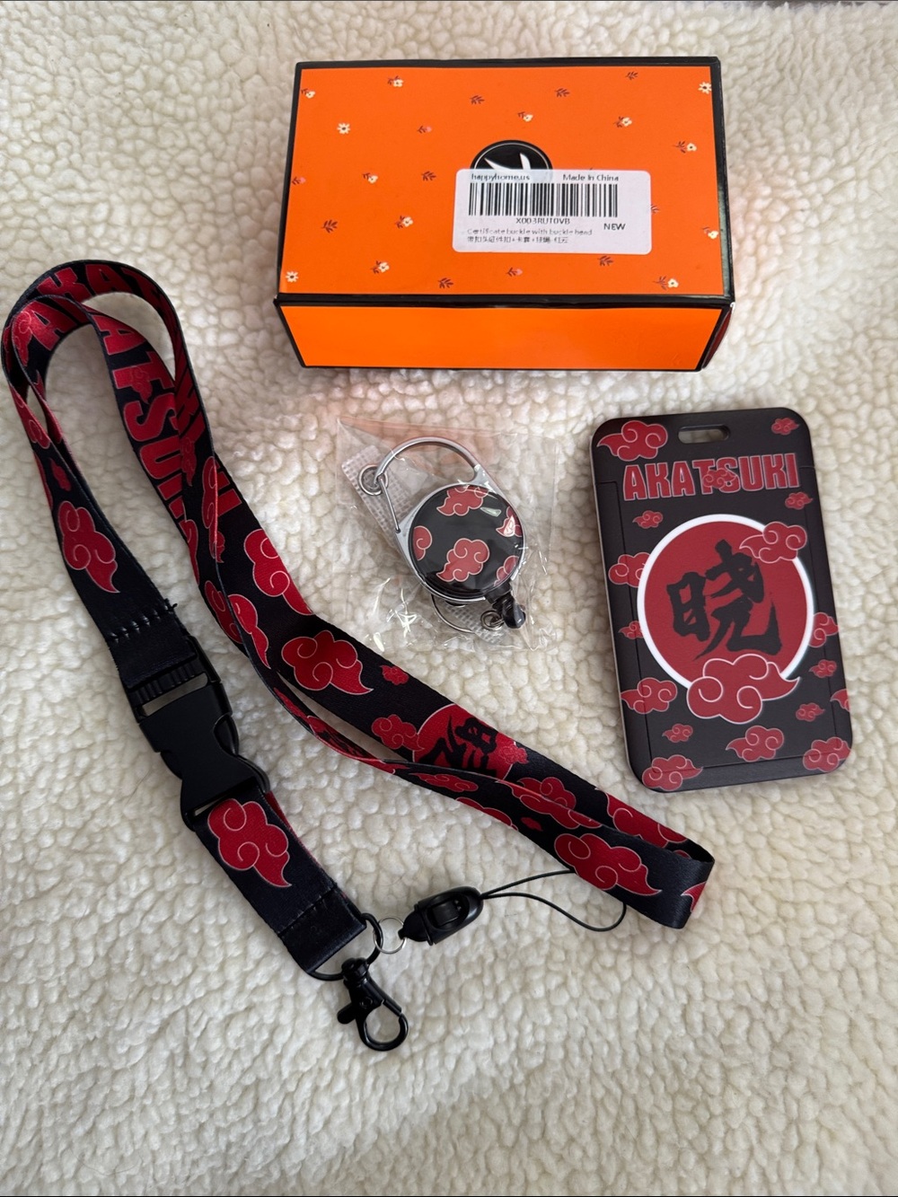 AKATSUKI Lanyard With ID Holder, New in Box!